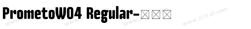 PrometoW04 Regular字体转换